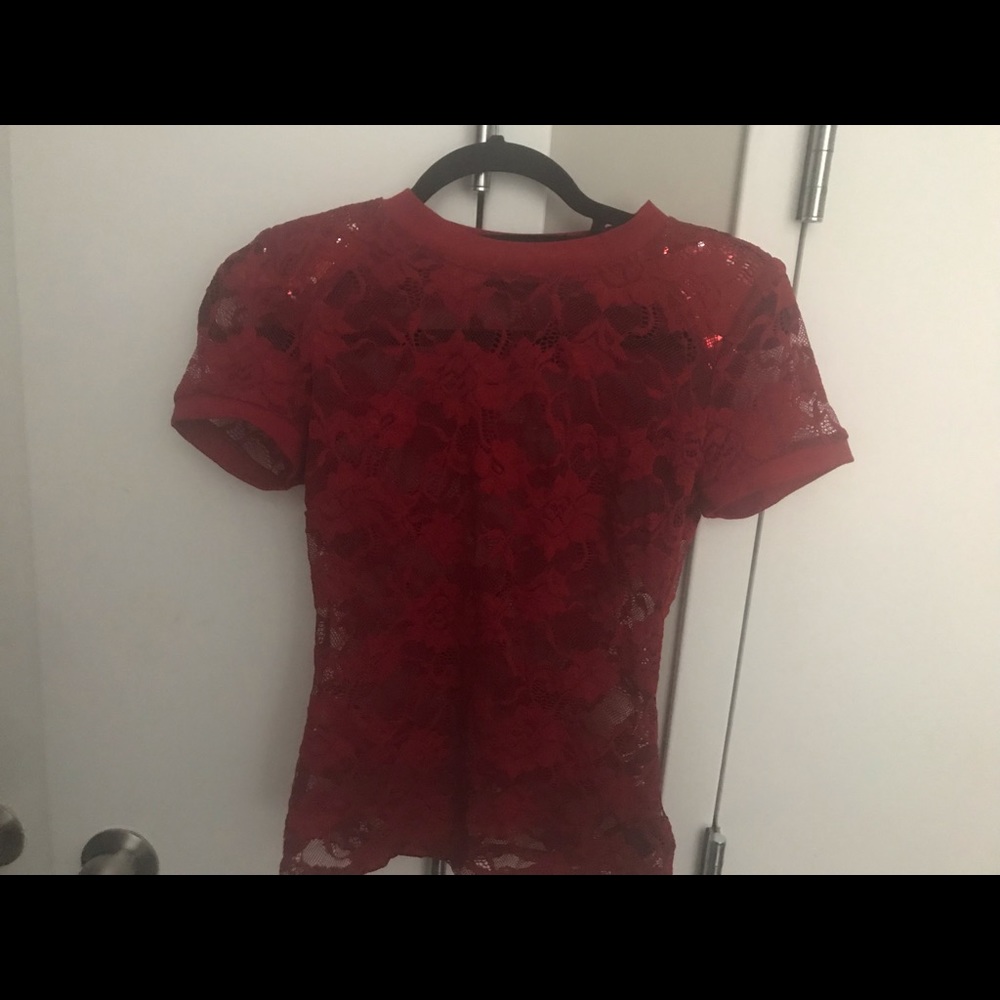 Bebe lace top